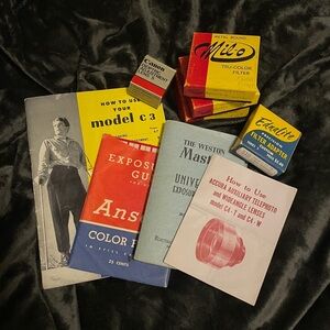 Vintage 1940s/50s Camera Books & Accessories